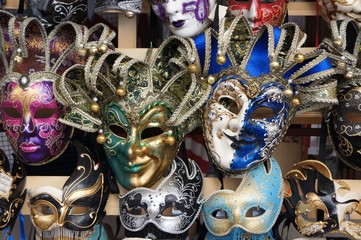 Masken Venezianischer Carneval Italien Venedig