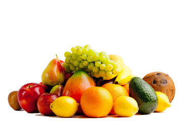 Obraz na płótnie Canvas Fresh fruits isolated