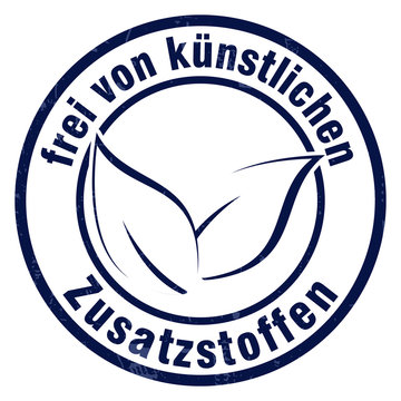 stempel nachhaltigkeit frei von k&uuml;nstlichen zusatzstoffen