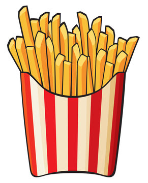French Fries, vector illustration