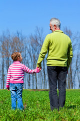 Grandfather and grandaugther