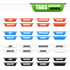 tabs collection business I - obrazy, fototapety, plakaty