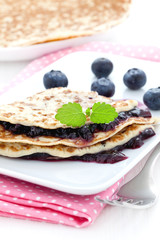 Crepe mit Marmelade