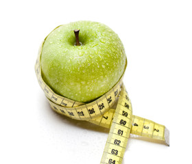 centimètre pomme de régime verte