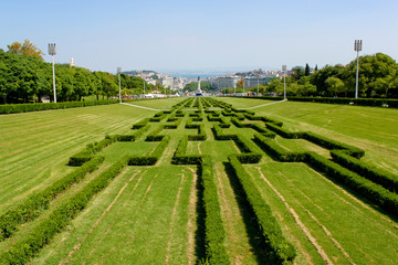 view of Eduardo VII Park, Lisbon