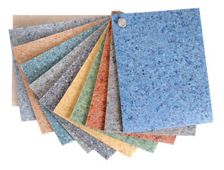 Flooring samples. Isolated