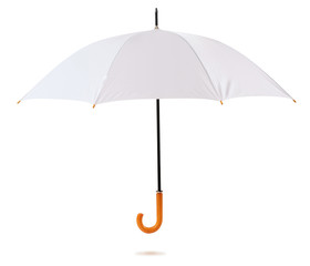 White umbrella. Isolated