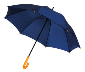 Blue umbrella. Isolated
