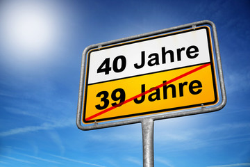 Obraz premium 40 Jahre