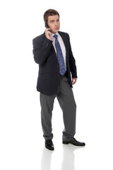 business man and calling by phone