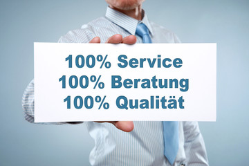 Service schild