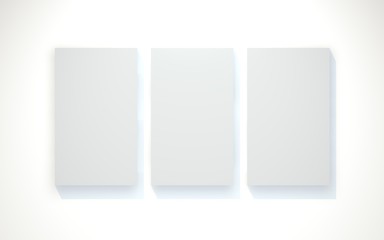 Drei Wandbilder Beleuchtet