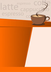 Coffee Shop Menu Template. Vector Illustration