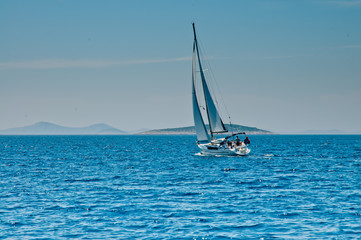 sailing boat on the sea