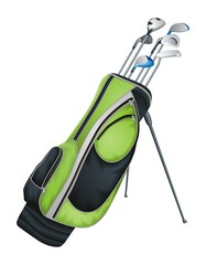 Golf Clubs vector