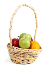 Basket with fruits