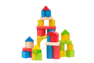 Wooden building blocks