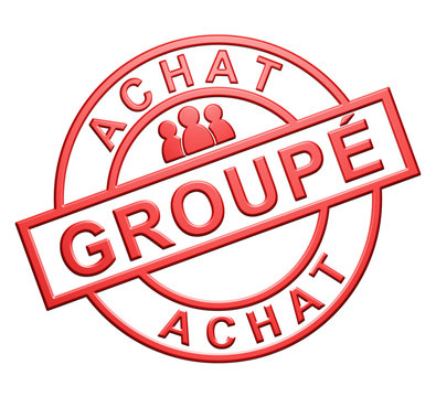 "Achat Group&eacute;" (rouge)