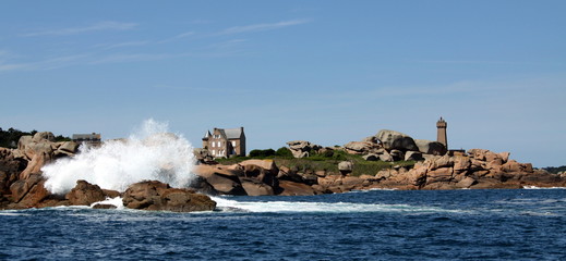 phare de ploumanach ,ploumanac'h ,bretagne,perros,guirec