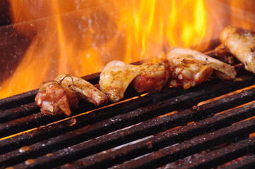 cooking chicken wings barbecue