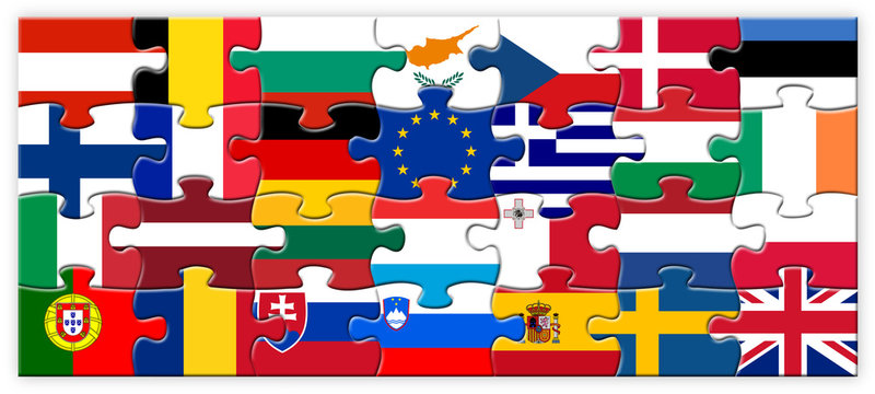 European Union Jigsaw Puzzle (flags countries eu member states)