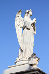 Angel sculpture in Cienfuegos cemetery, Cuba