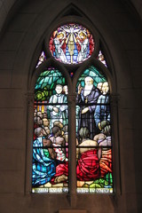 Evangélisation de l'Afrique, vitrail de la Chapelle Sainte Thérèse à Paris	