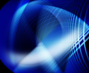 Fototapeta premium blue ultrasound abstract
