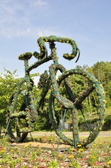 Fototapeta premium Vélo floral
