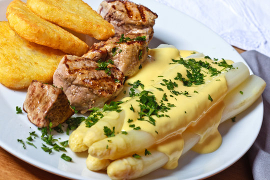 Spargel mit Schweinefilet
