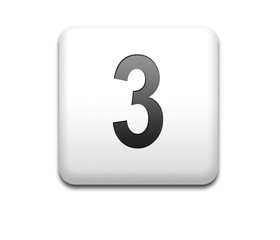 Boton cuadrado blanco numero 3