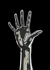 chrome hand