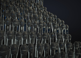 Obraz premium microphone audience