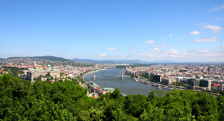 view of panorama Budapest, Hungary