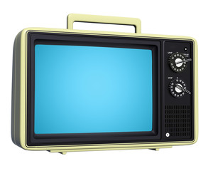 Retro TV isolated