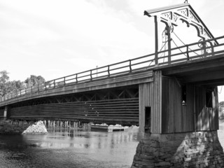 Old wooden bridge