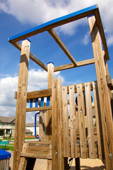A childrens play structure