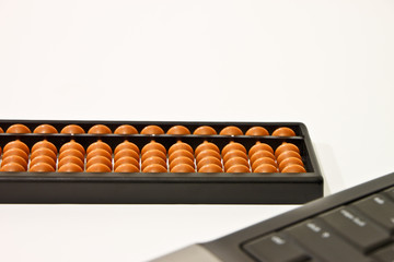 Abacus with the computer