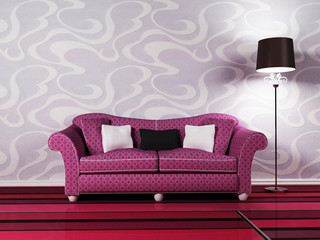 Modern  interior design of living room