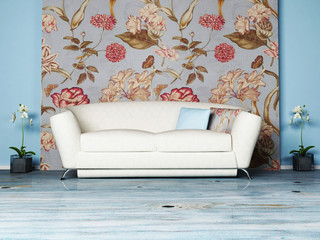 Modern  interior design of living room