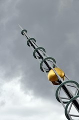 Rakete in den Himmel