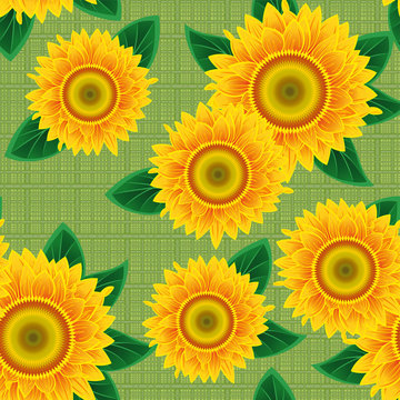 Seamless from sunflowers.