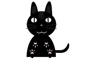 黒猫のイラスト