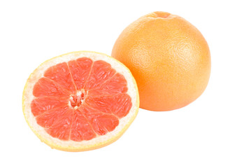Grapefruits  isolation on  white