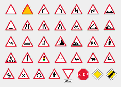 Signaux Routiers Images – Browse 133 Stock Photos, Vectors, and Video |  Adobe Stock