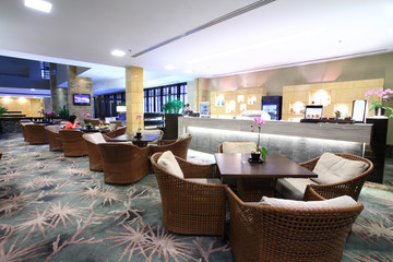 a coffee house in the hotel