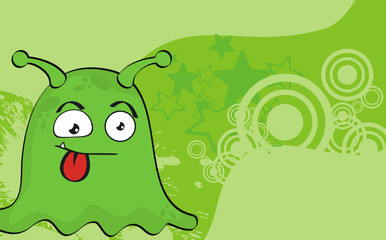 monster cartoon background