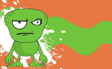 alien cartoon background1