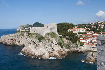 The Walled City of Dubrovnic in Croatia Europe