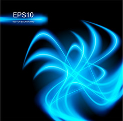 Blue abstract glowing background